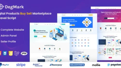 DegMark – Digital Products Buy Sell Marketplace Laravel Script